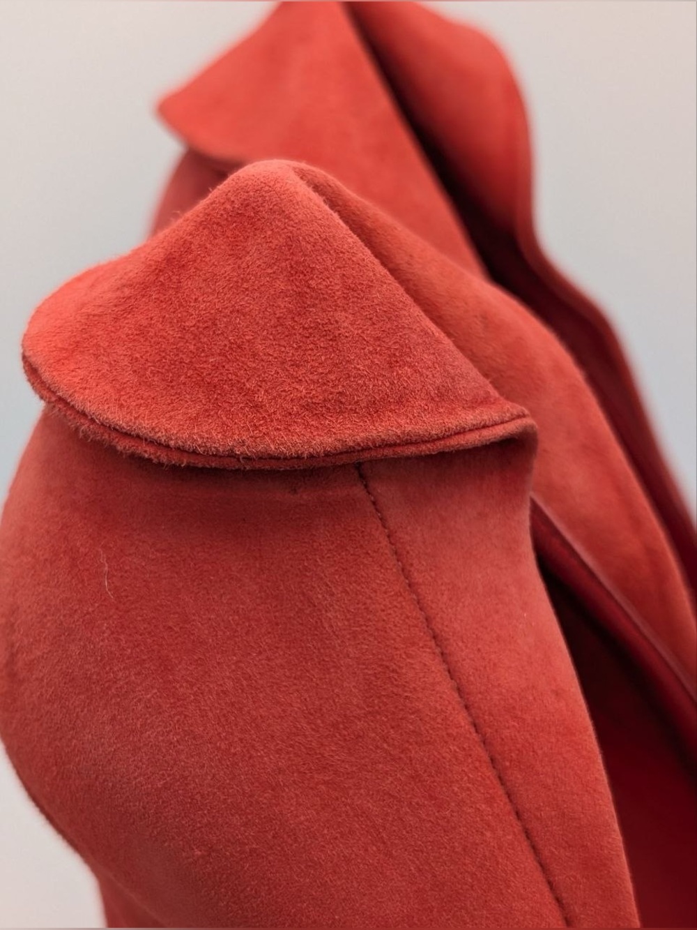 NWT Bottega Veneta Red Suede Platform High Heel Pumps Size 40 US 10 New in Box - Picture 10 of 16